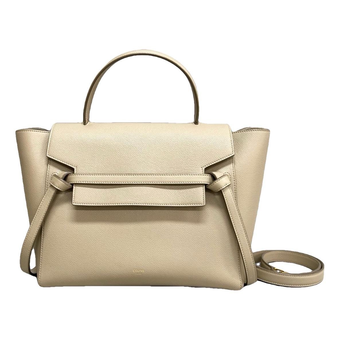 Belt leather handbag