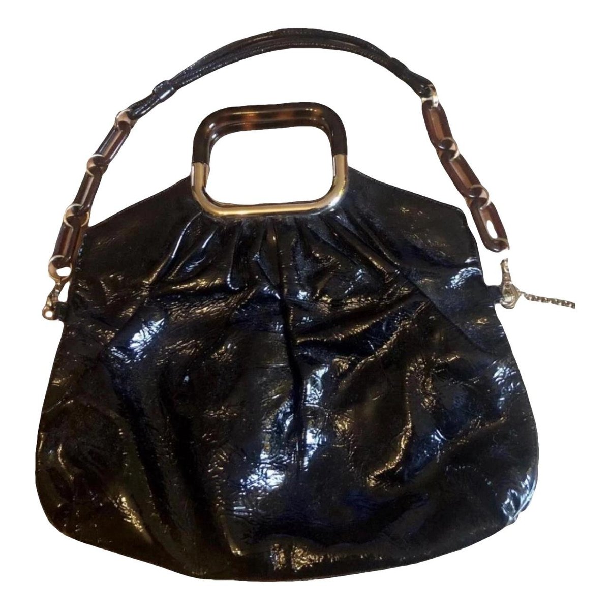 Patent leather handbag