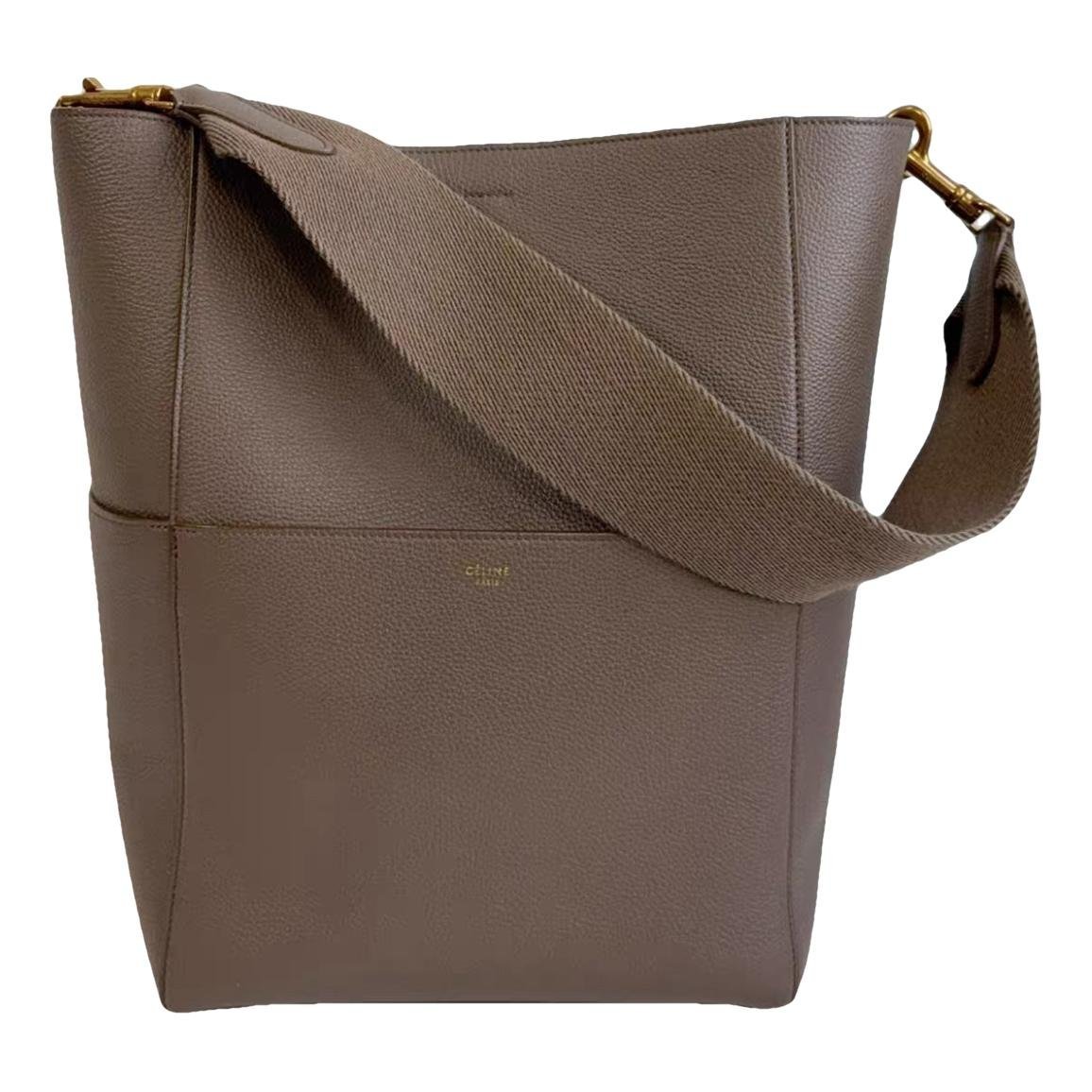 Seau Sangle leather tote