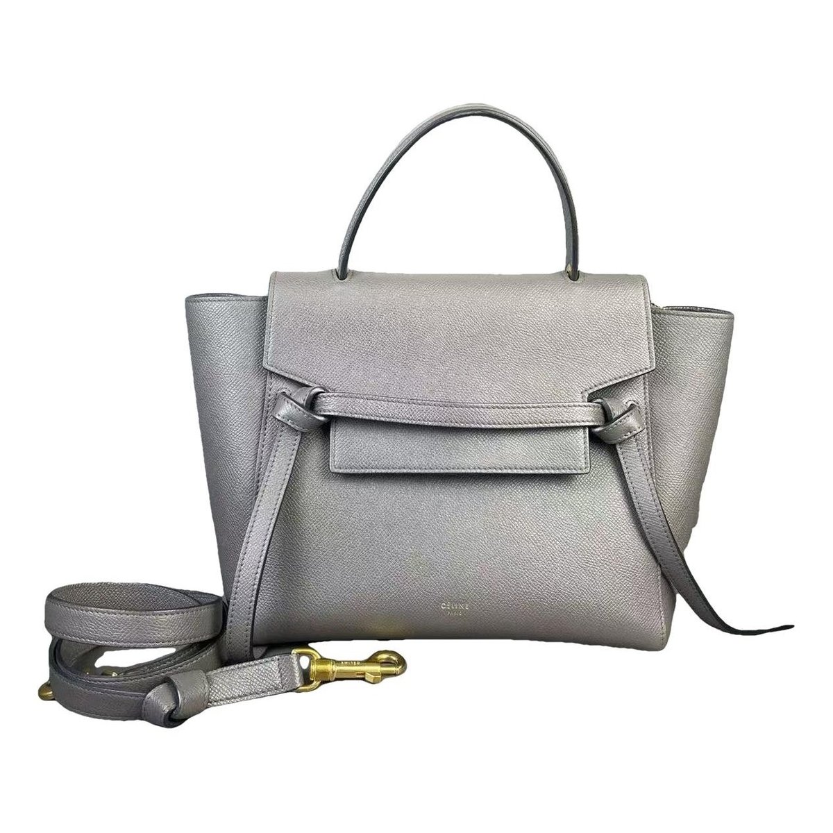 Belt leather handbag