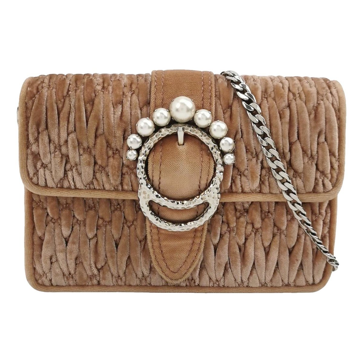 Miu Lady velvet crossbody bag