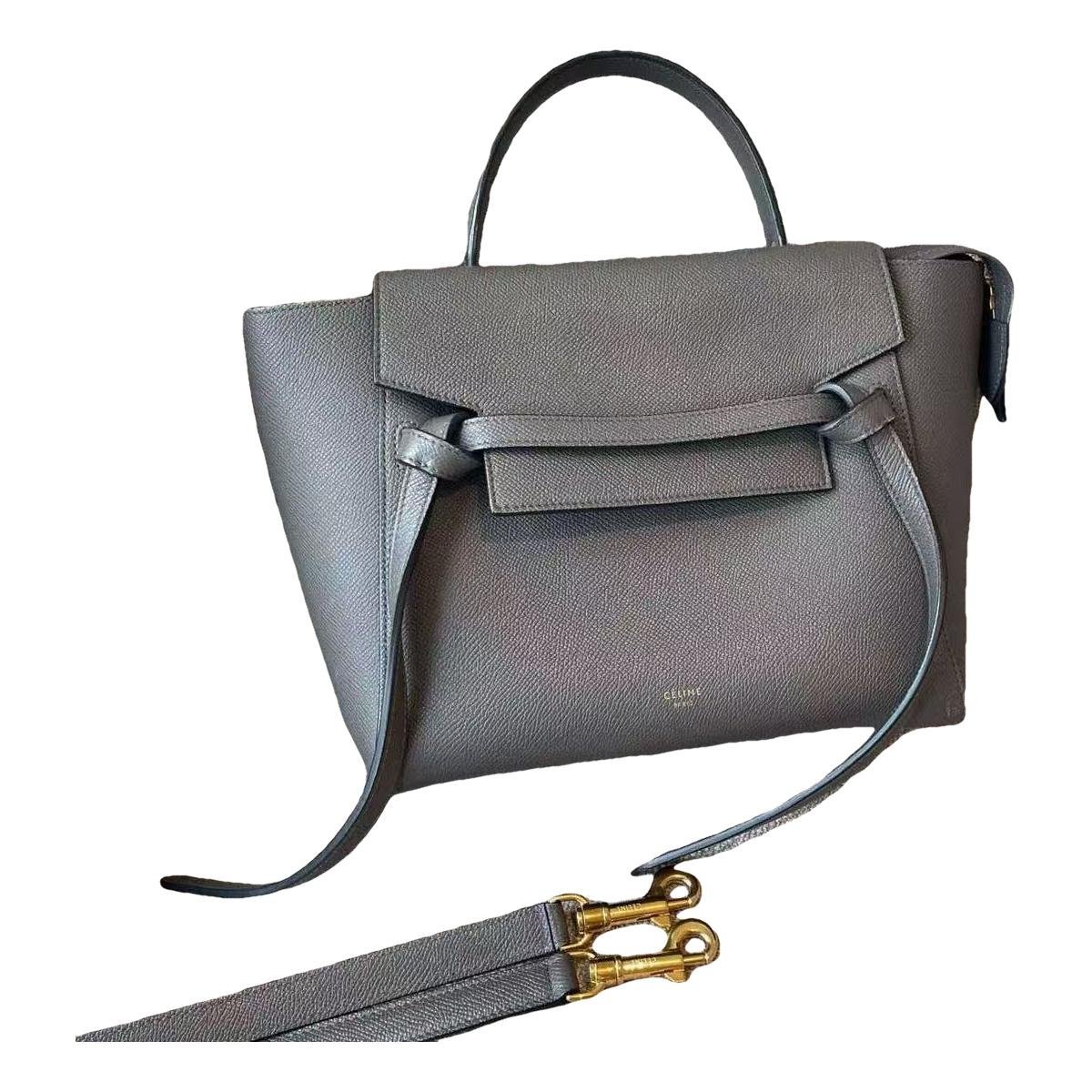 Belt leather handbag