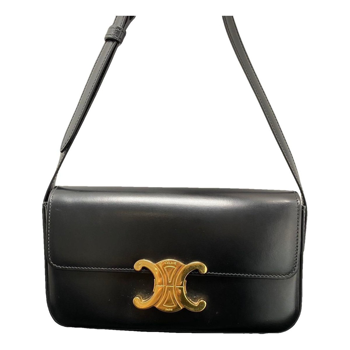 Triomphe Long leather handbag