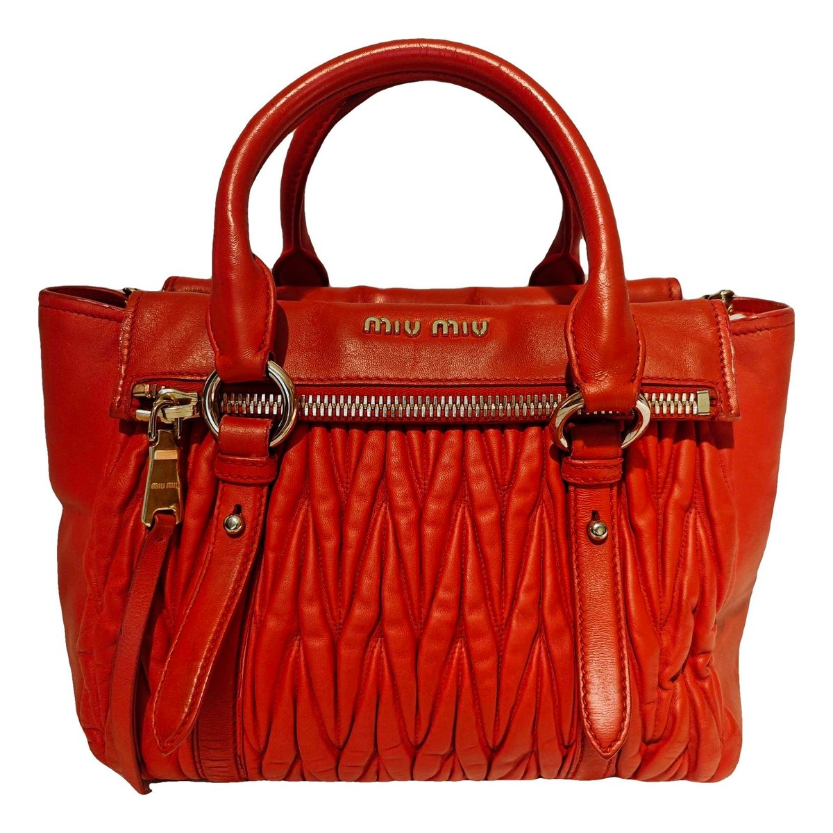 Coffer leather handbag