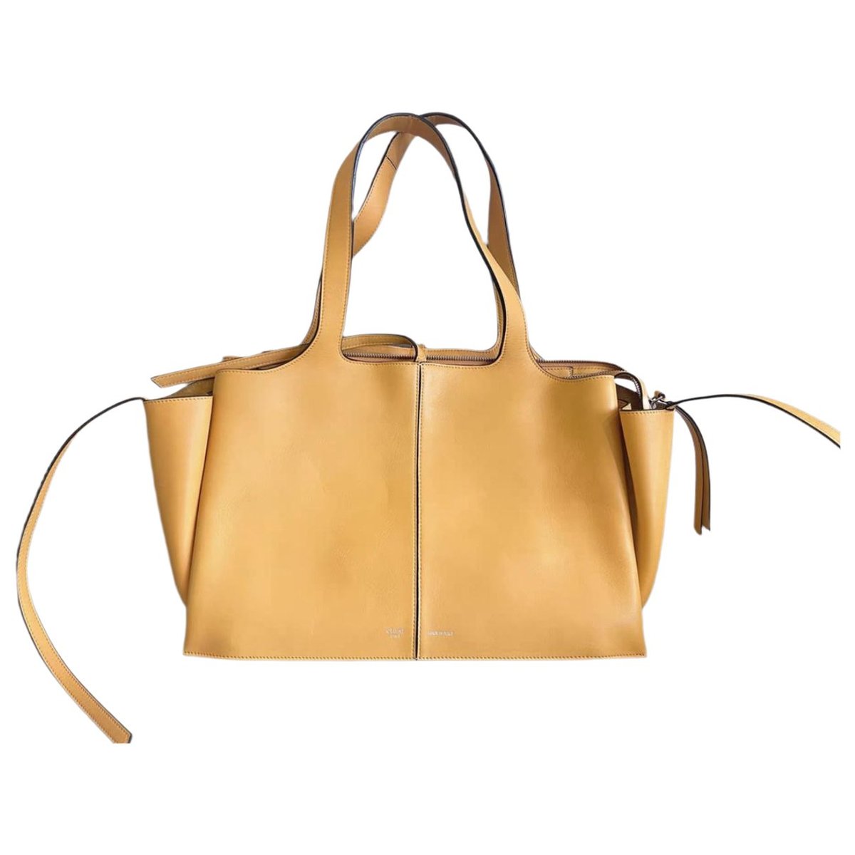 Tri-Fold leather tote