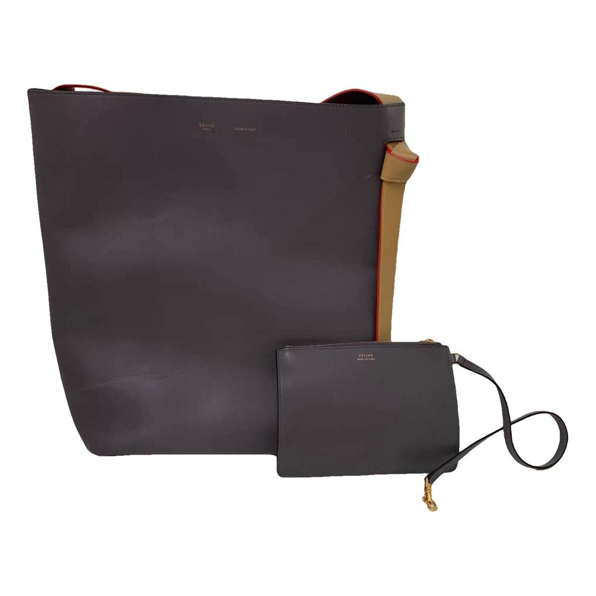 Twisted leather tote