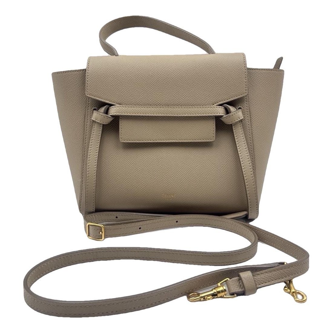Belt leather handbag