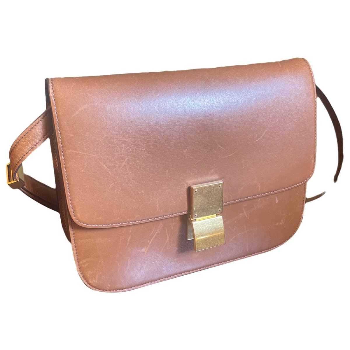 Classic leather crossbody bag