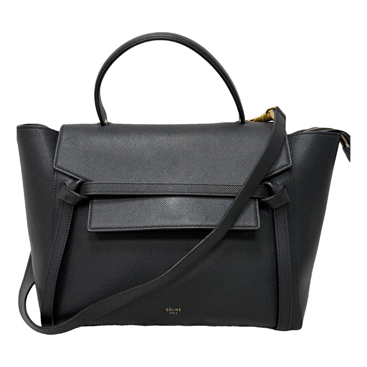 Belt leather handbag