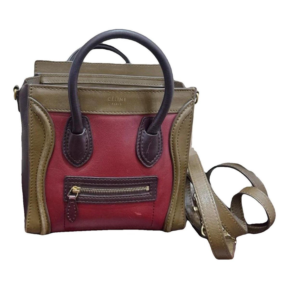 Luggage leather handbag