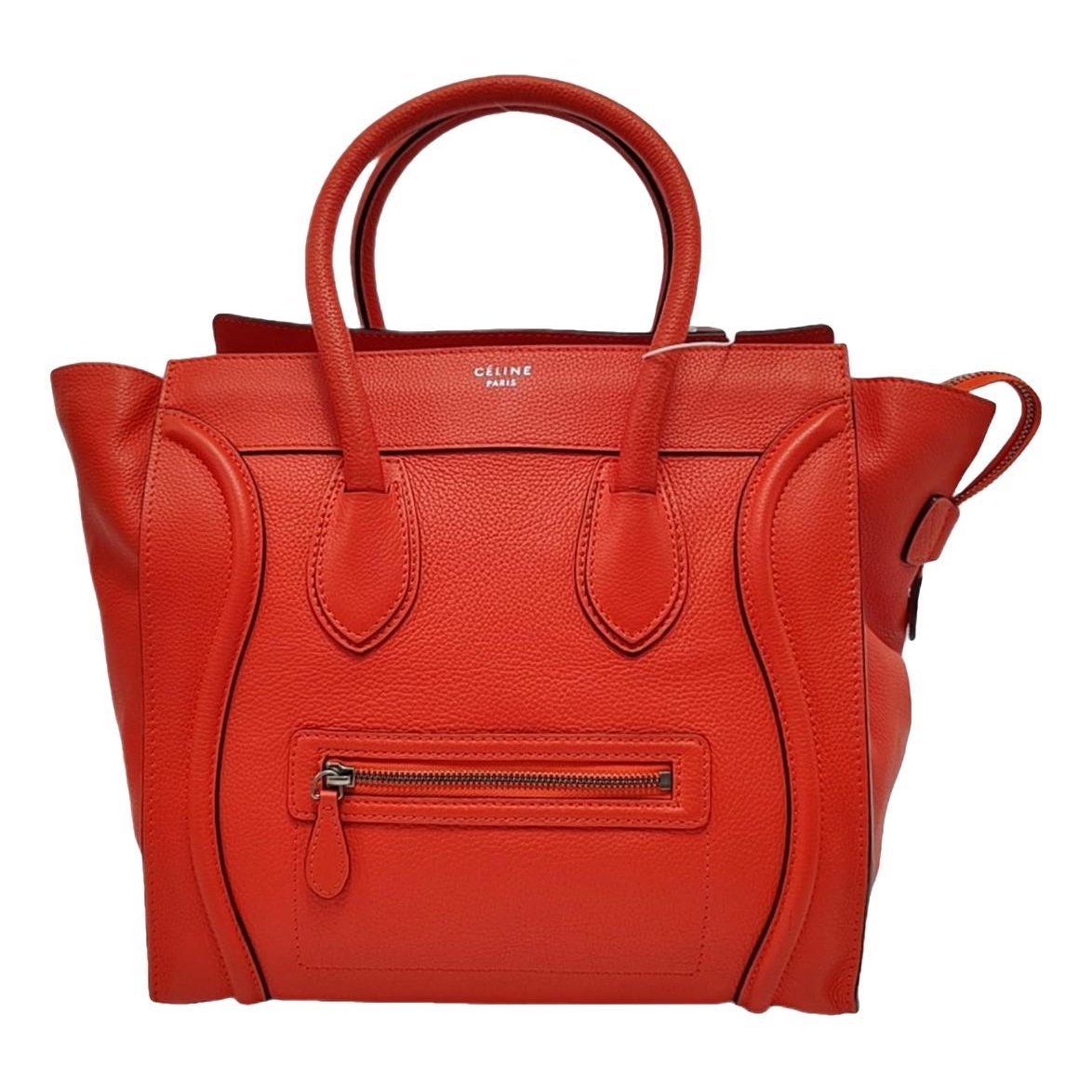 Luggage leather handbag