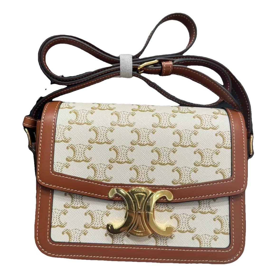 Triomphe leather handbag
