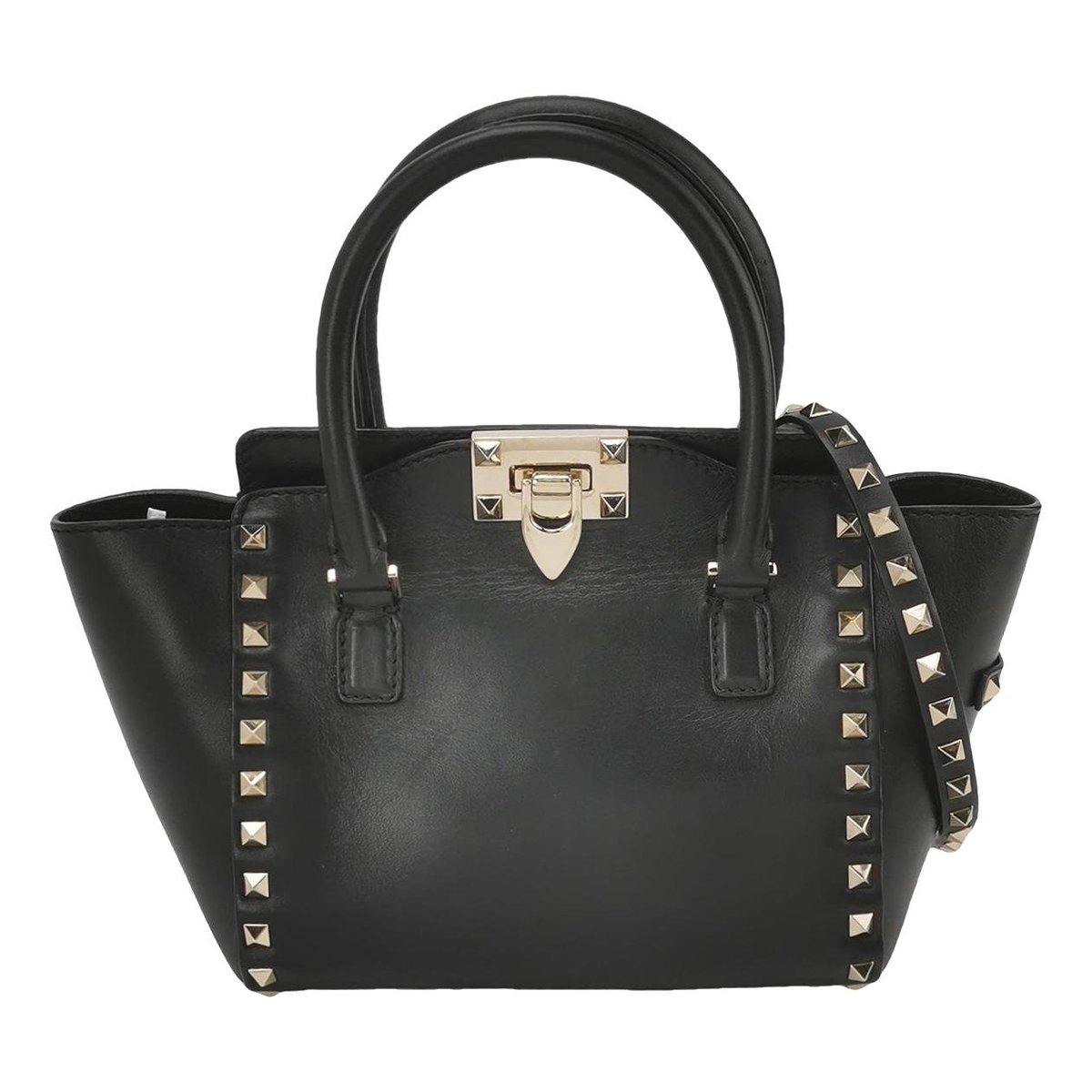 Micro Rockstud leather crossbody bag