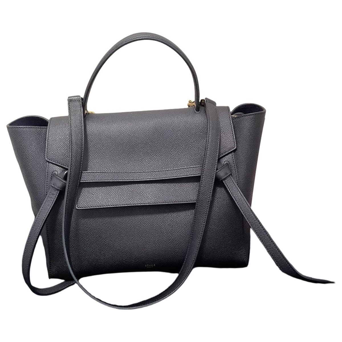 Belt leather handbag