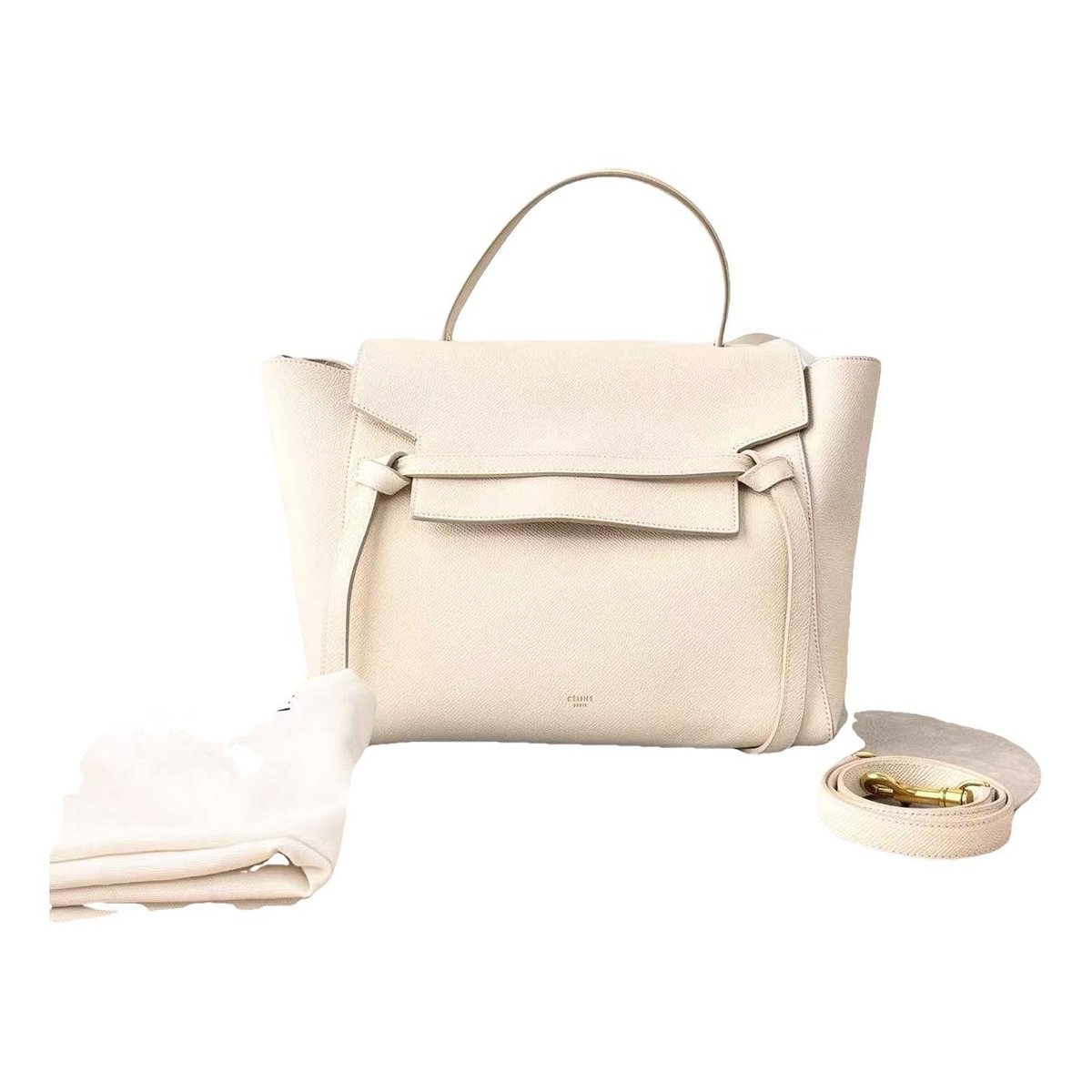 Belt leather handbag
