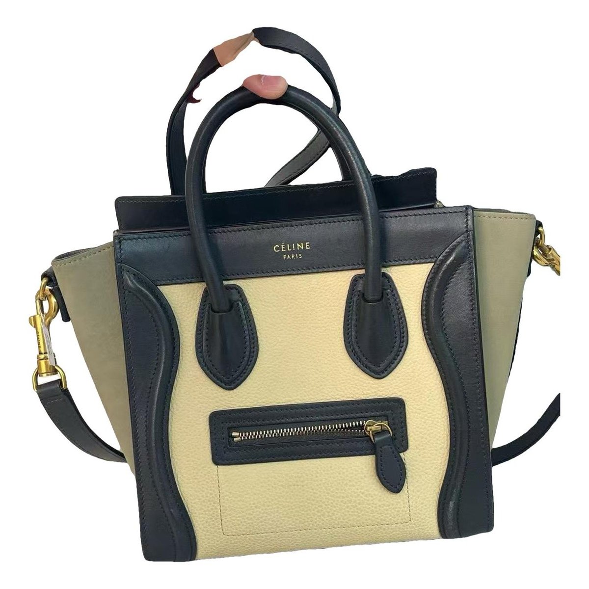 Luggage leather handbag