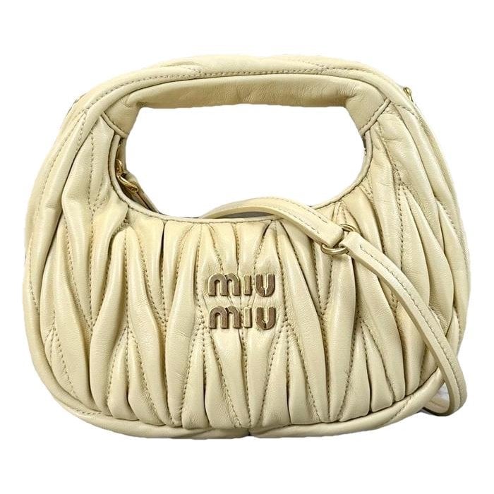 Miu Wander leather handbag