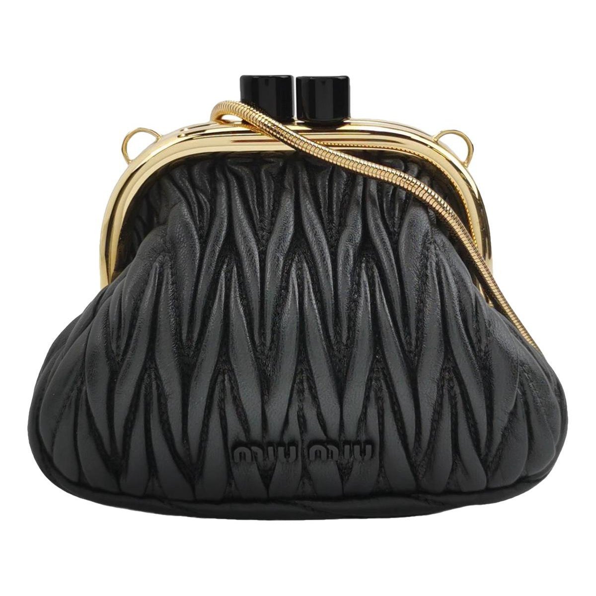 Miu Belle leather crossbody bag