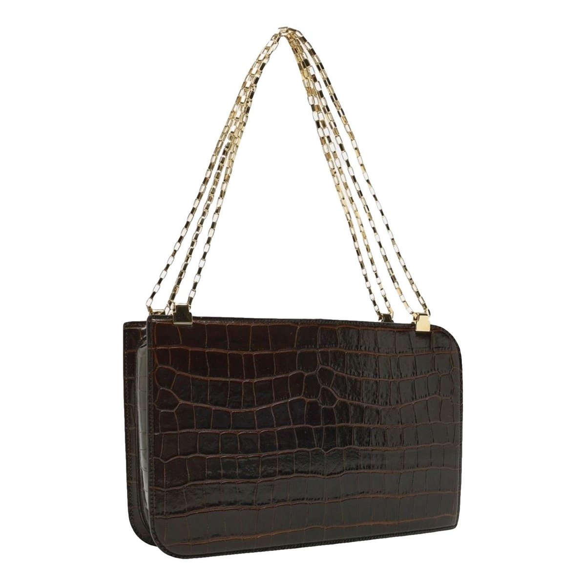 Leather clutch bag