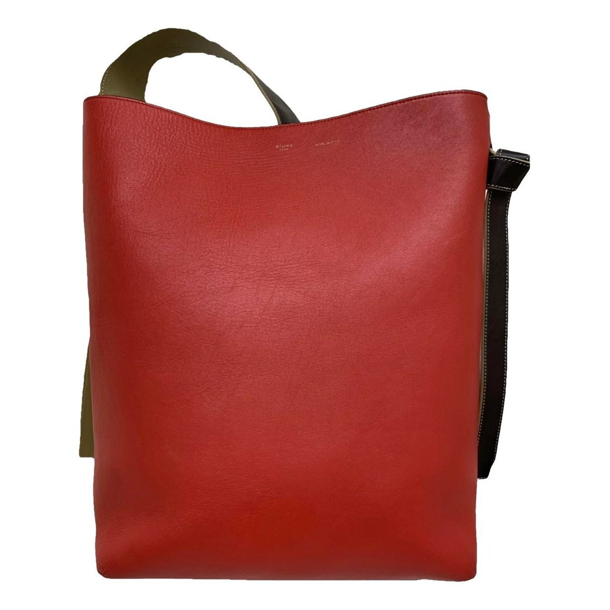 Twisted leather tote