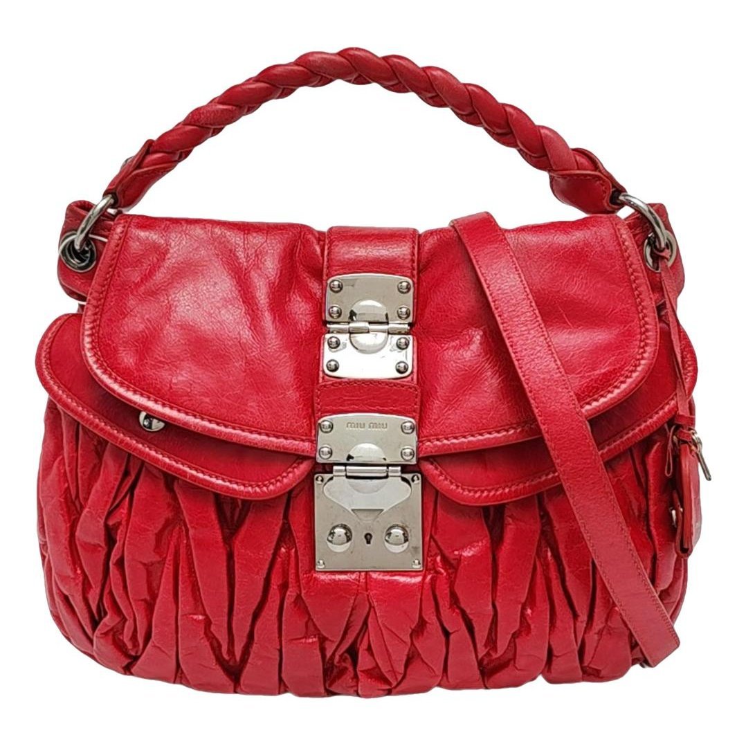 Coffer leather handbag