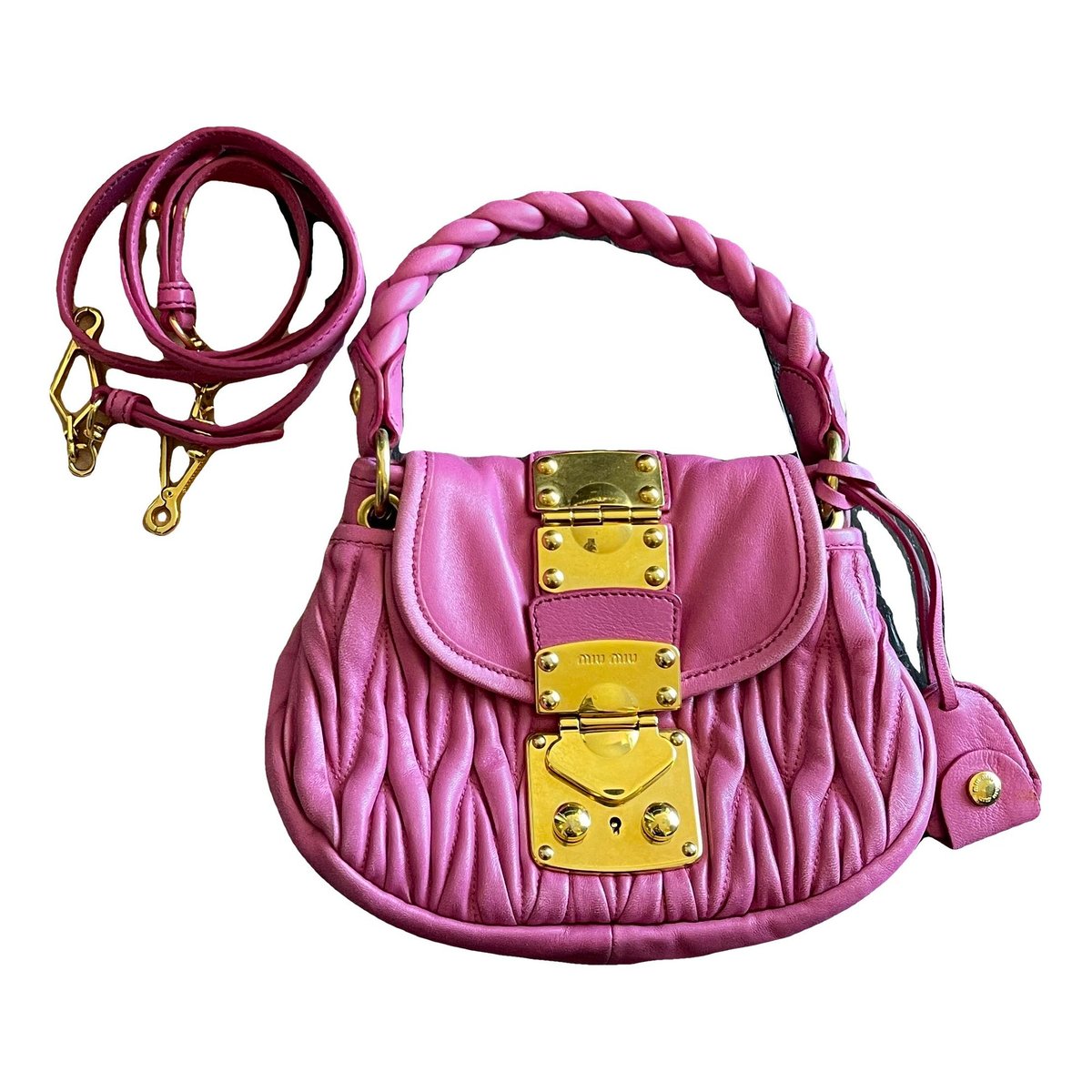 Coffer leather handbag