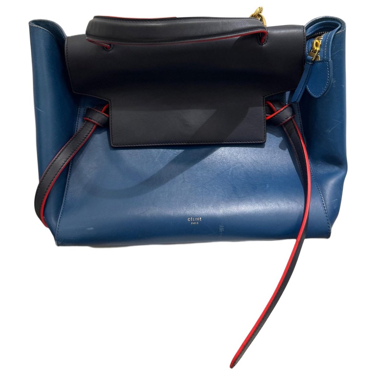 Belt leather handbag