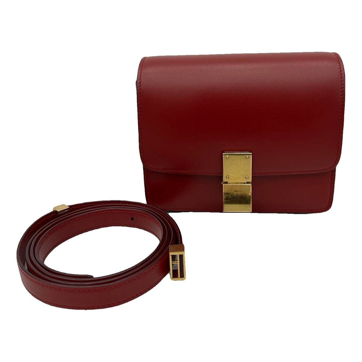Classic leather crossbody bag
