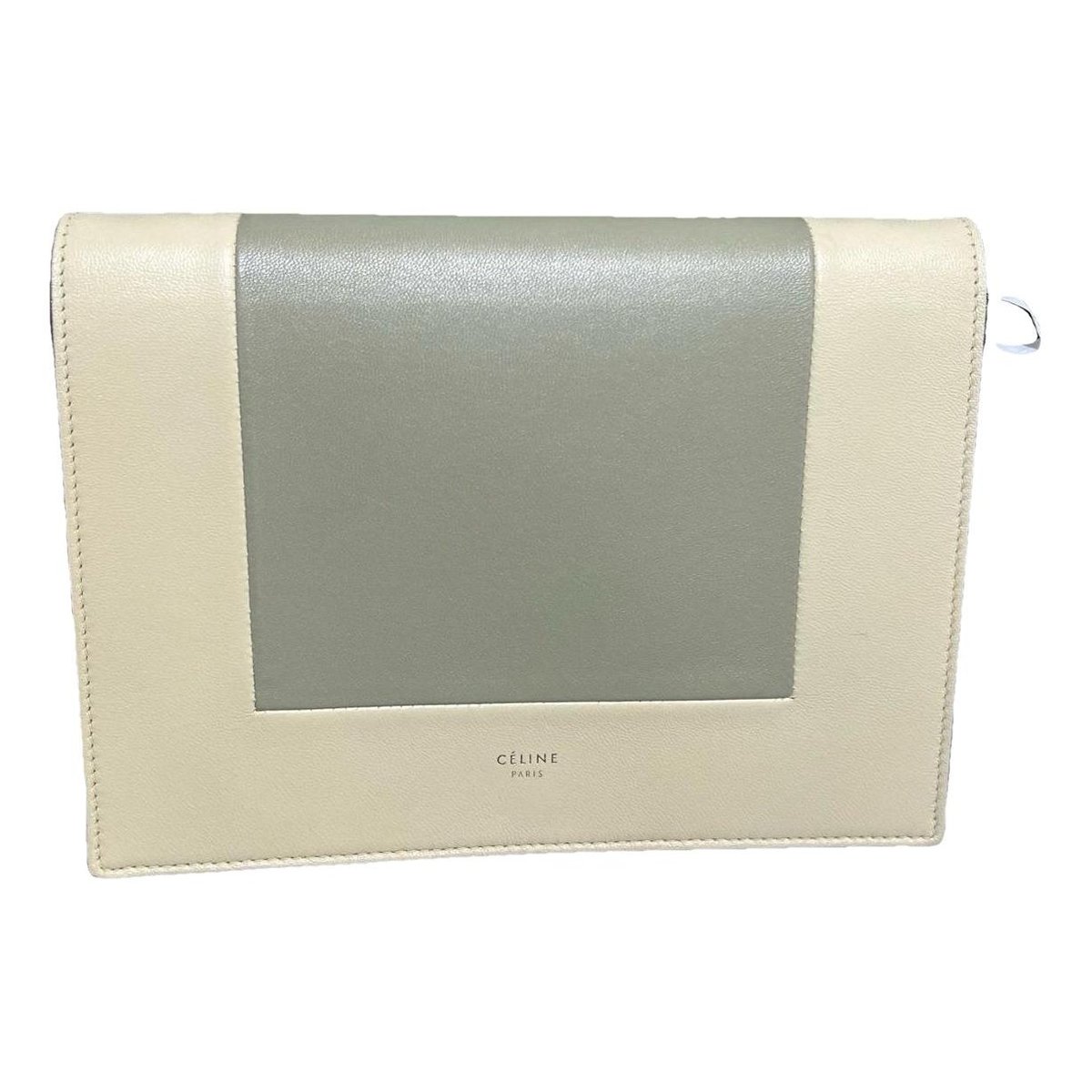 Frame leather handbag