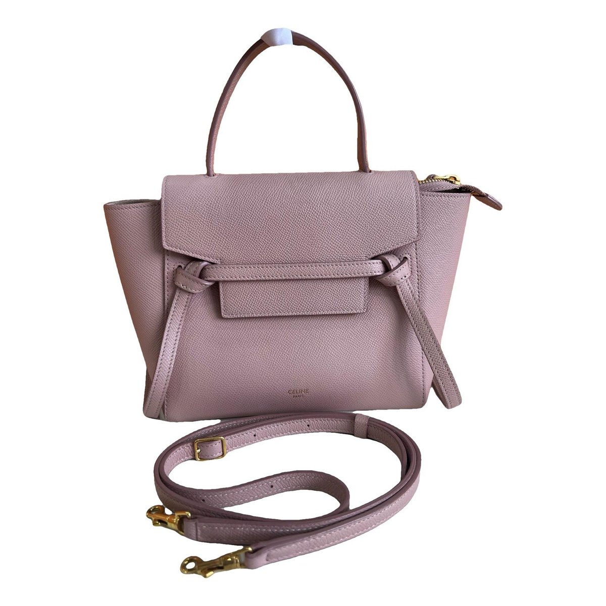 Belt leather handbag