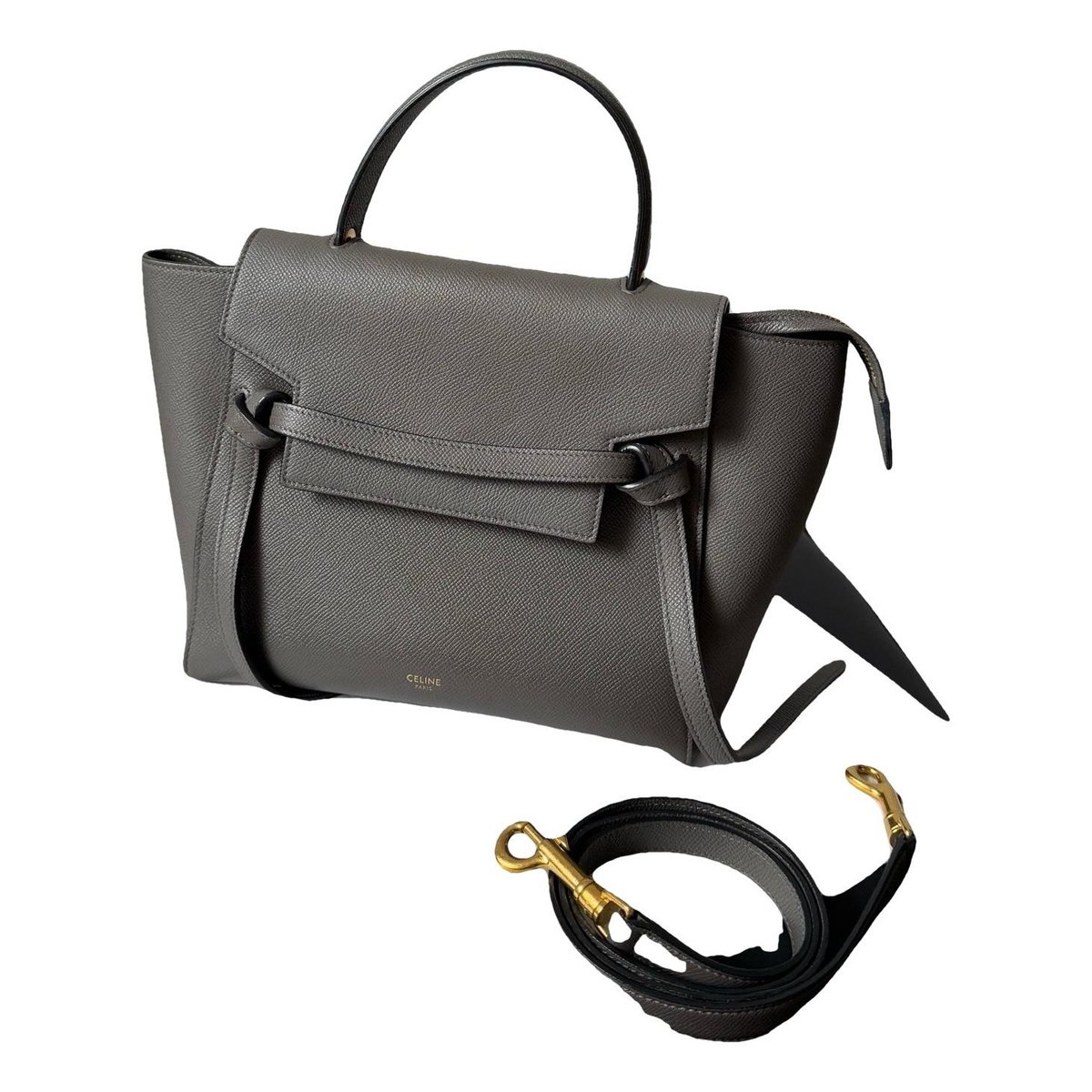 Belt leather handbag