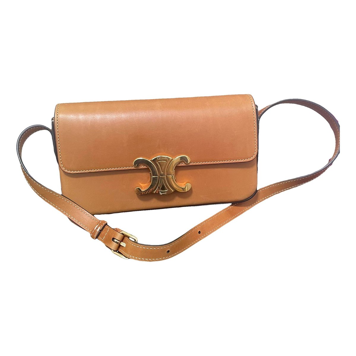 Triomphe Long leather handbag