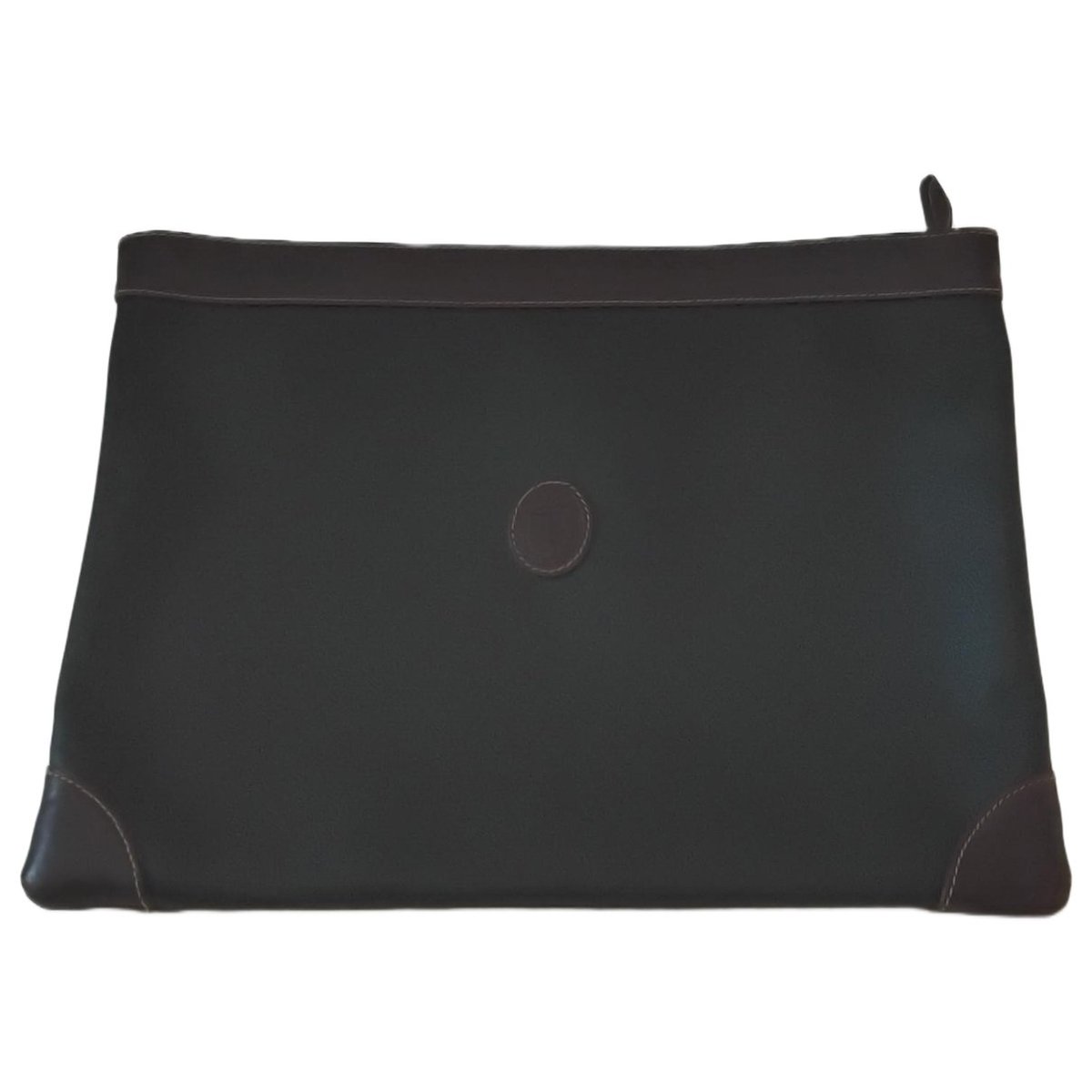 Leather clutch bag