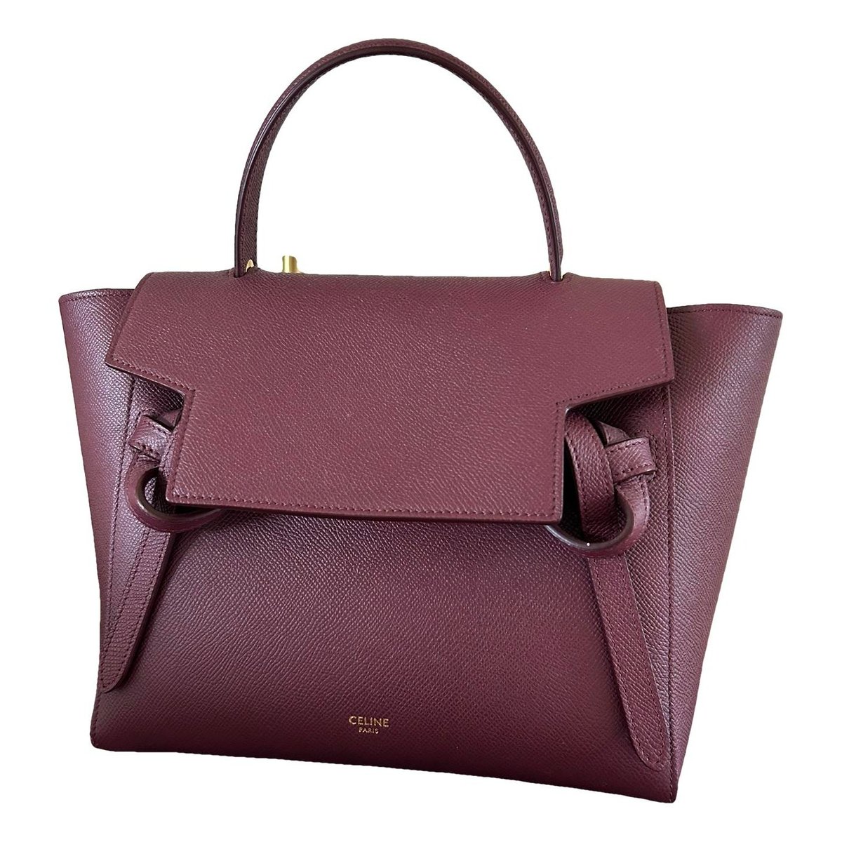 Belt leather handbag