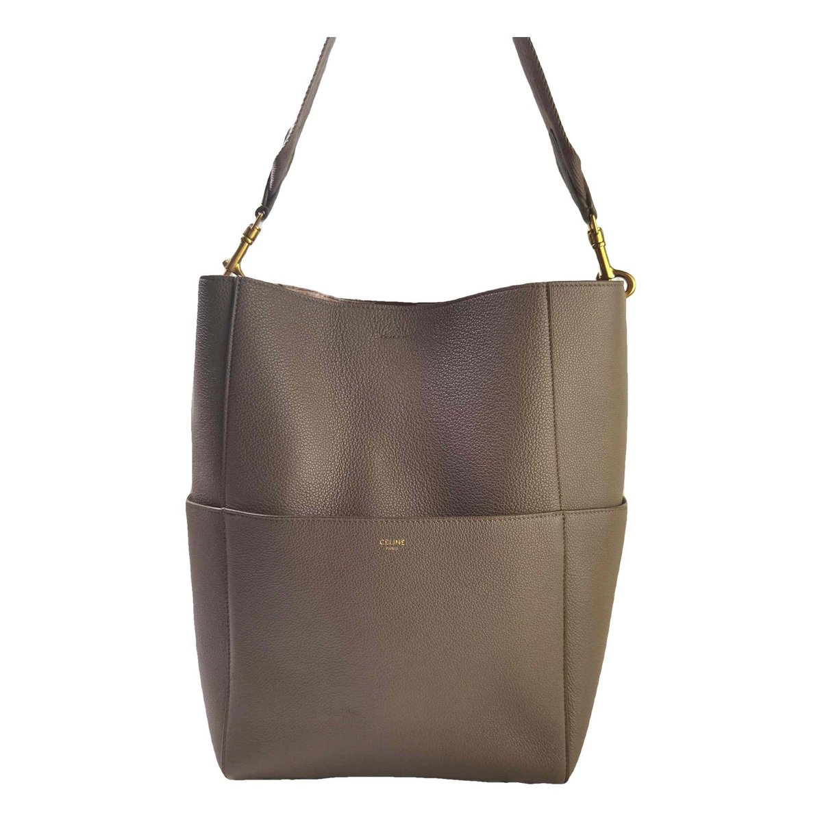 Seau Sangle leather handbag