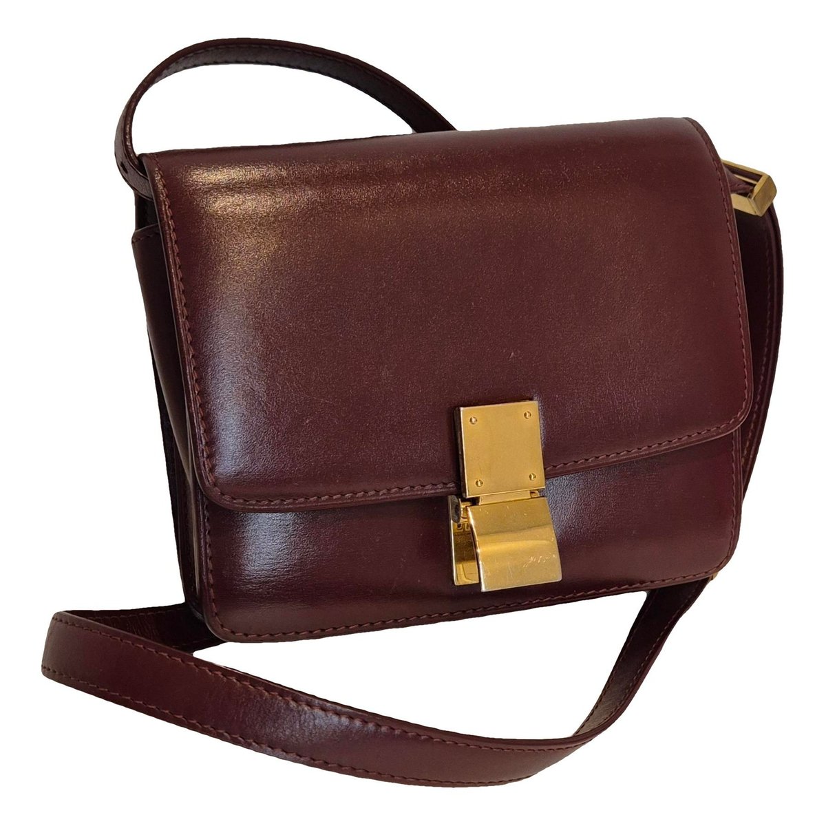 Classic leather crossbody bag