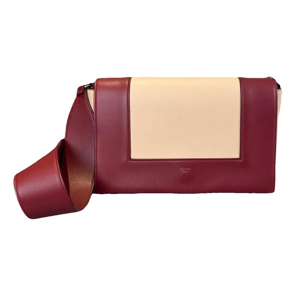 Frame leather crossbody bag