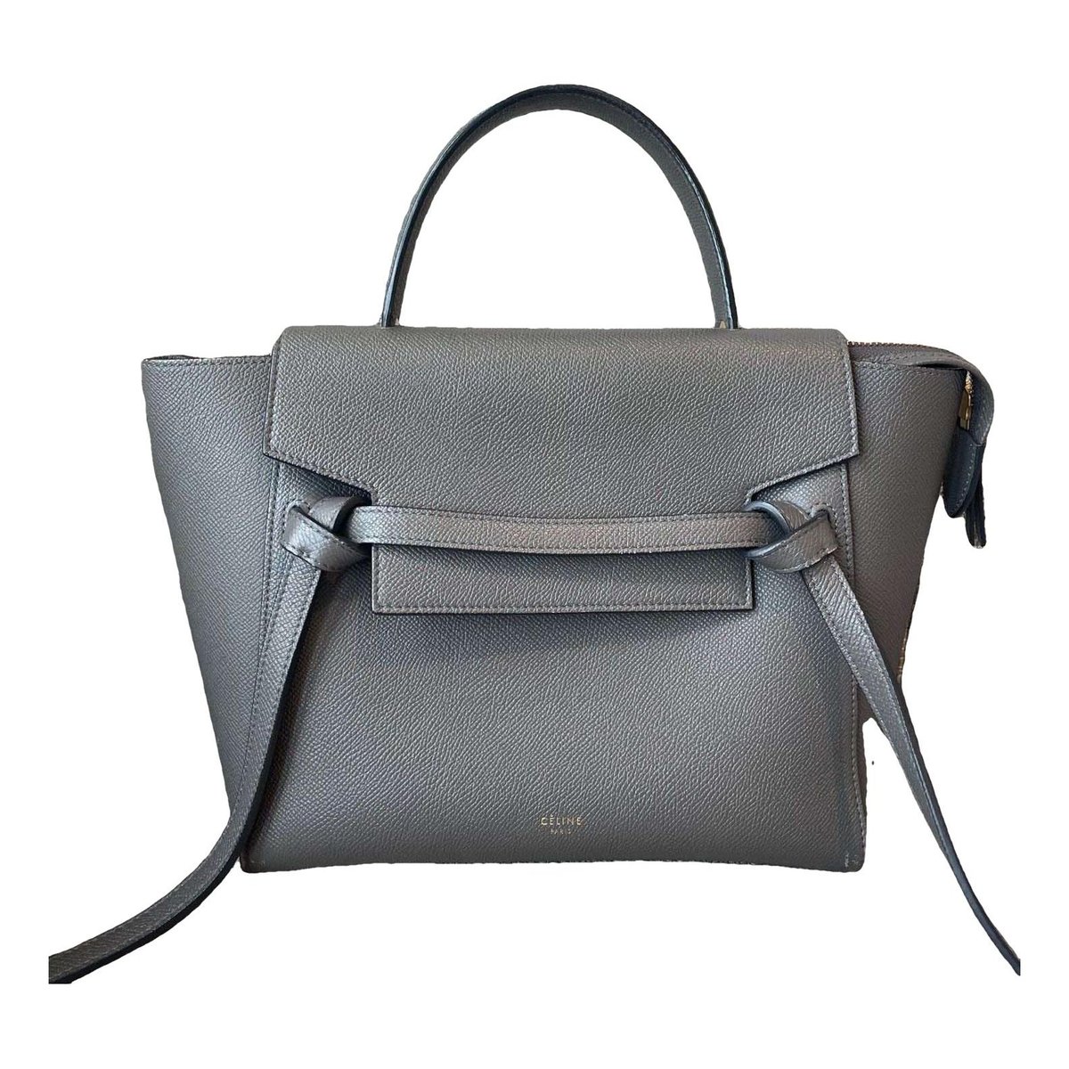 Belt leather handbag