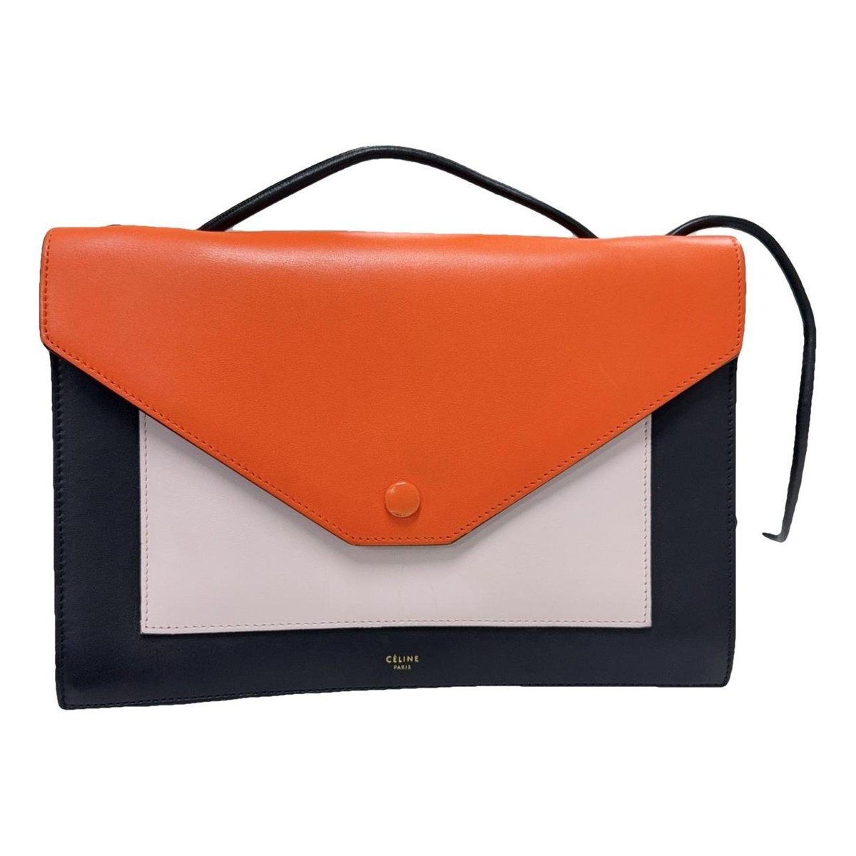 Pocket leather handbag