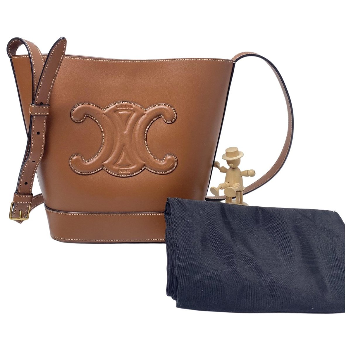 Triomphe leather crossbody bag