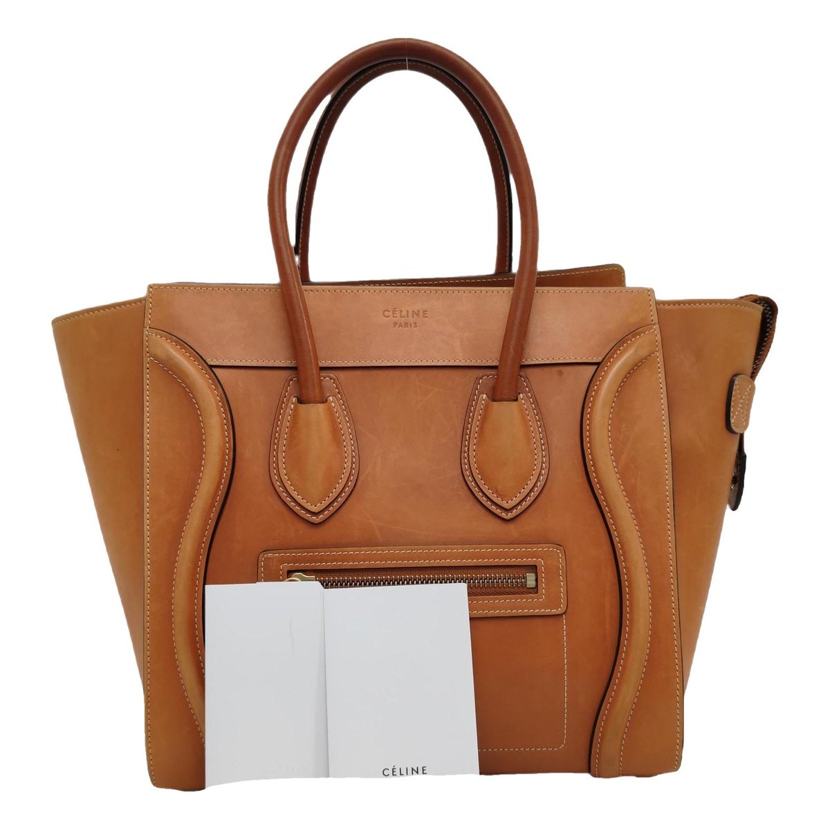 Luggage leather handbag