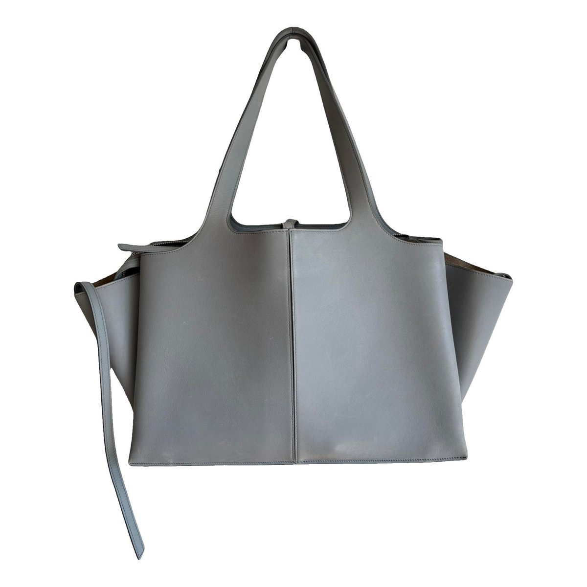 Tri-Fold leather tote