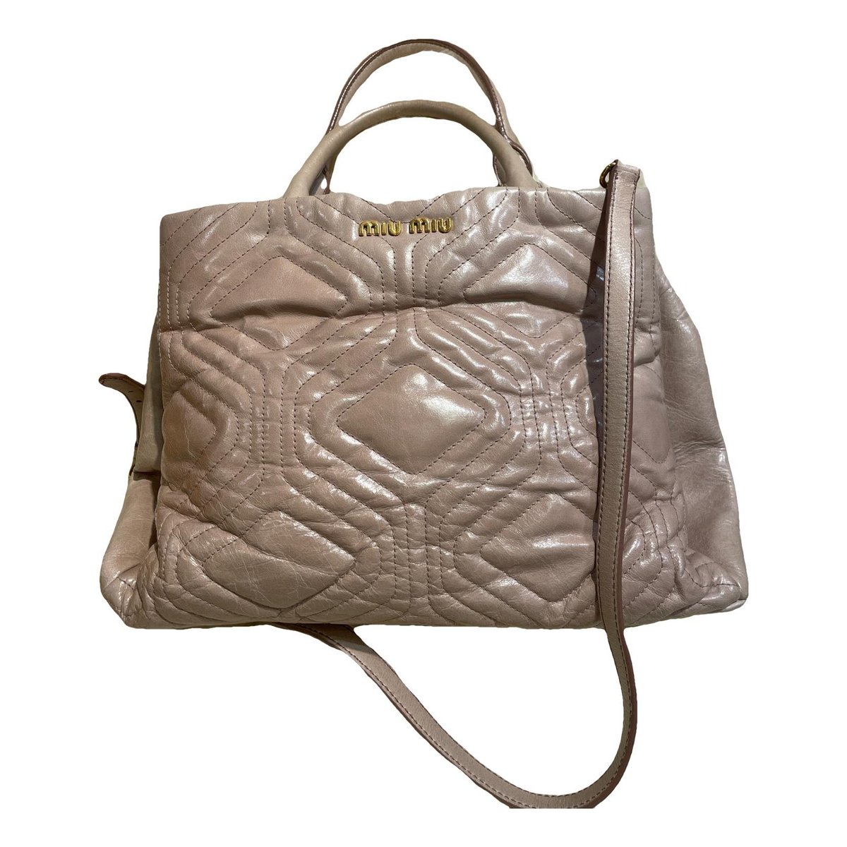 Coffer leather handbag