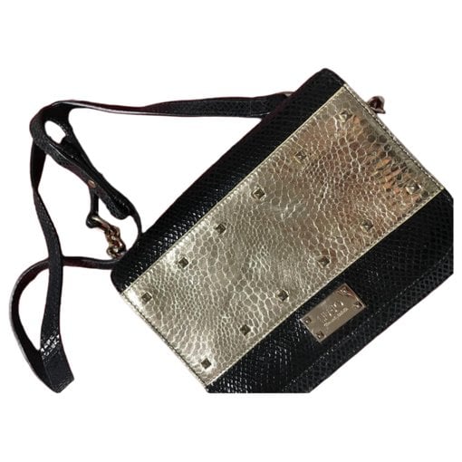 Leather clutch bag