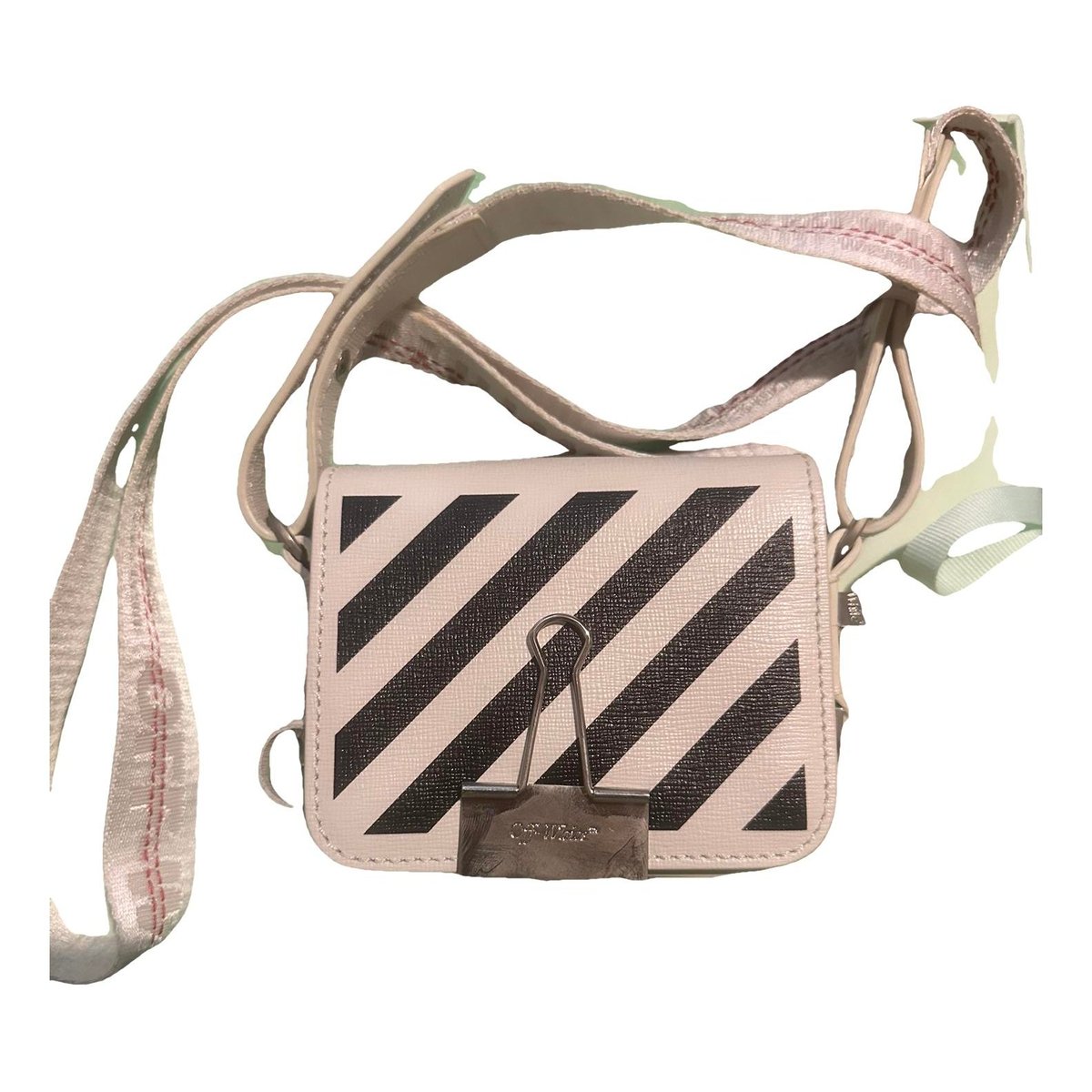 Binder leather crossbody bag