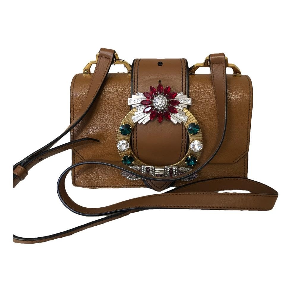 Miu Lady leather handbag