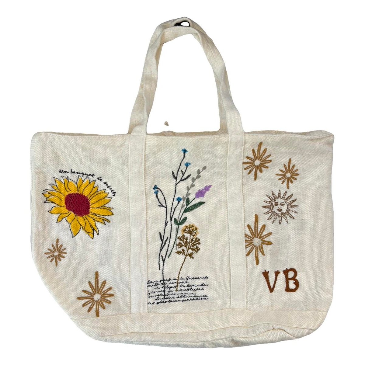 Cabas linen tote