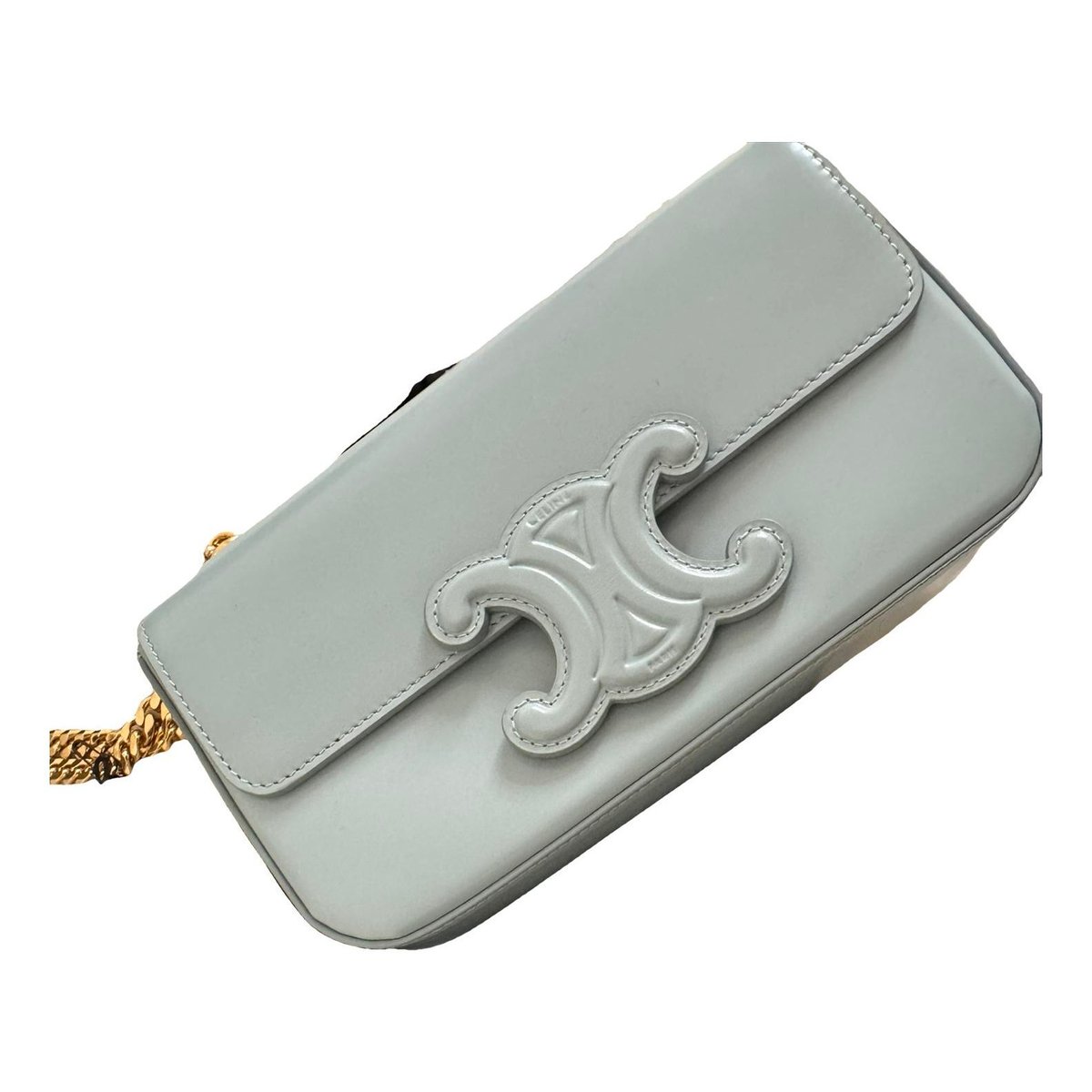 Triomphe chain leather crossbody bag