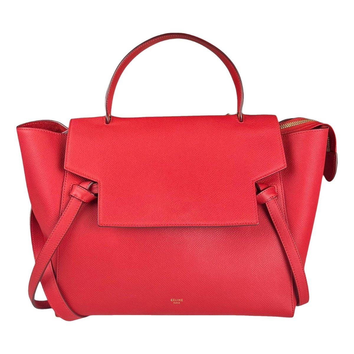 Belt leather handbag