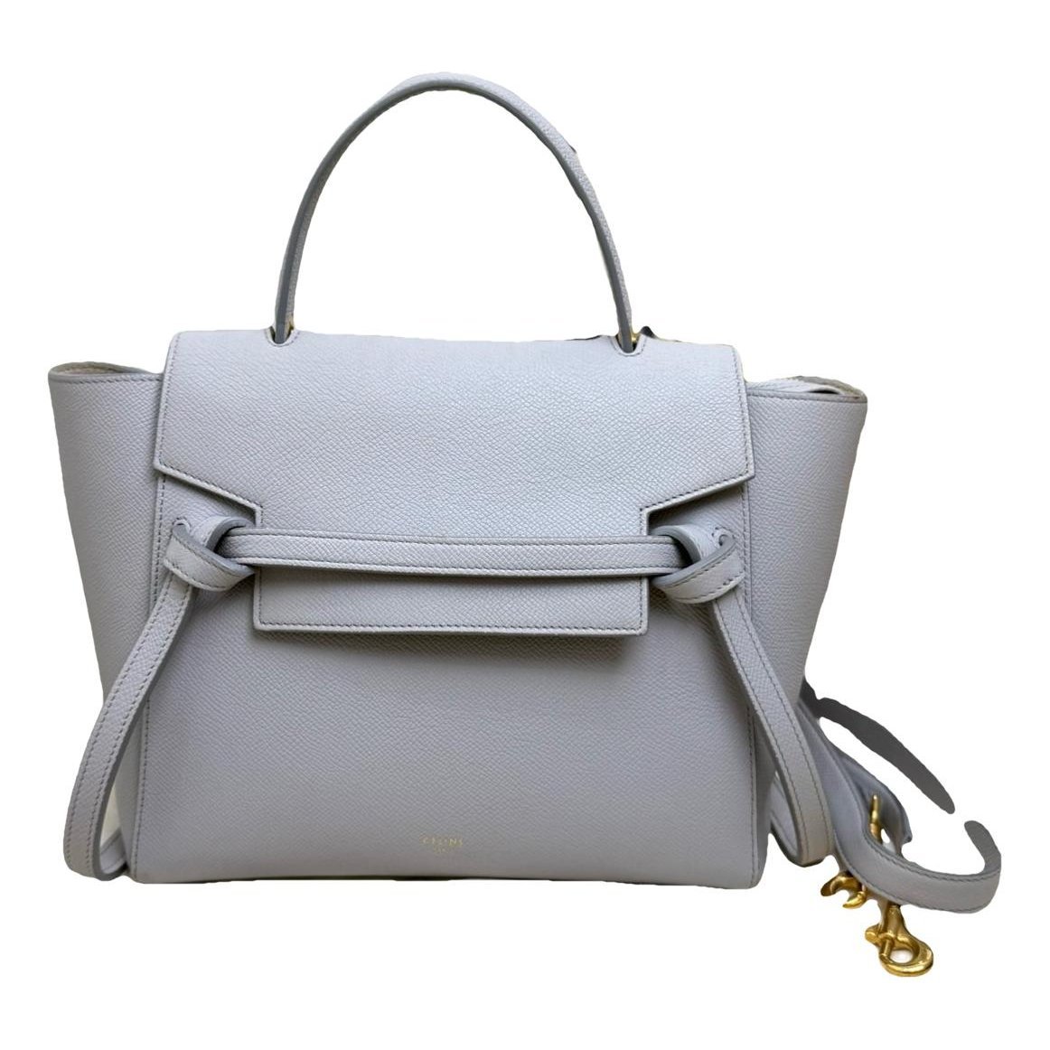Belt leather handbag